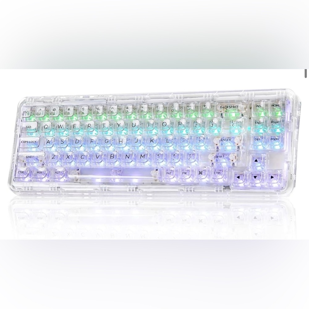 YUNZII X71 Transparent Mechanical Keyboard with Clear Keycaps